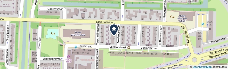 Kaartweergave Amelandstraat 9 in Amstelveen