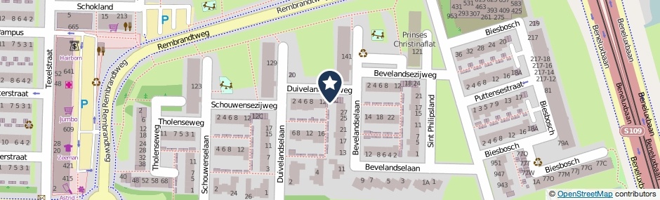 Kaartweergave Duivelandsezijweg 12-B in Amstelveen
