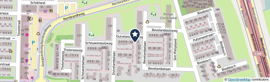Kaartweergave Duivelandsezijweg 12-C in Amstelveen