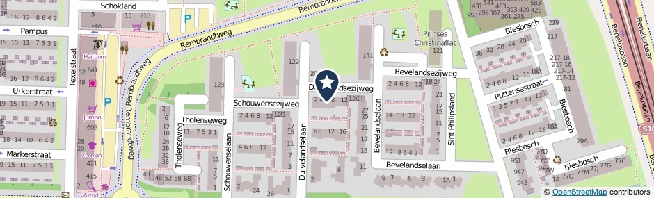 Kaartweergave Duivelandsezijweg 6 in Amstelveen
