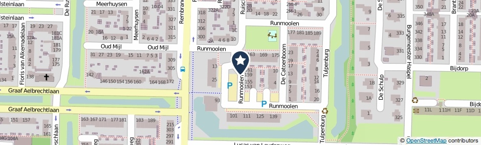 Kaartweergave Runmoolen in Amstelveen