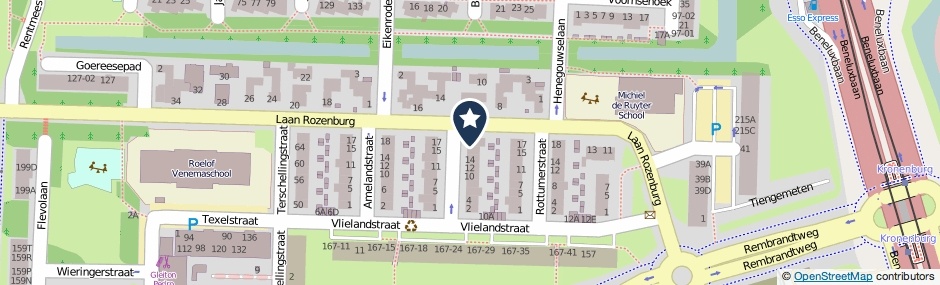 Kaartweergave Schiermonnikoogstraat 18 in Amstelveen