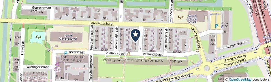 Kaartweergave Schiermonnikoogstraat 7 in Amstelveen