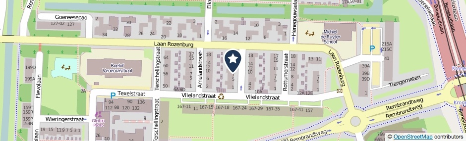 Kaartweergave Schiermonnikoogstraat 9 in Amstelveen