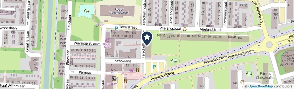 Kaartweergave Terschellingstraat 16 in Amstelveen