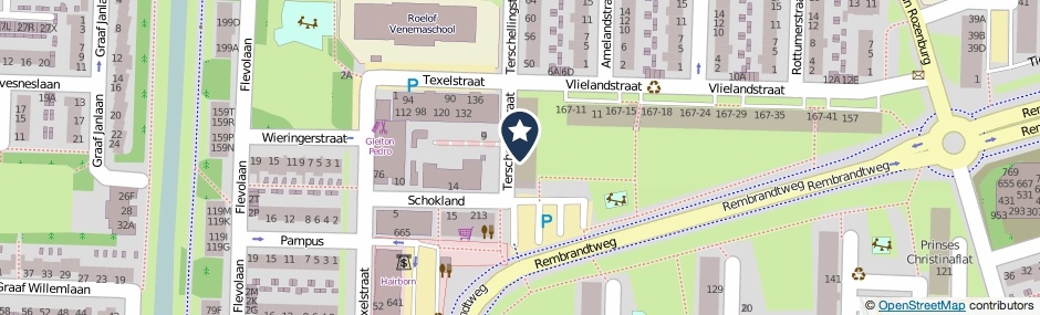 Kaartweergave Terschellingstraat 48-A in Amstelveen