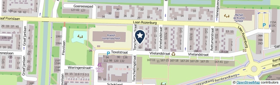 Kaartweergave Terschellingstraat 54 in Amstelveen