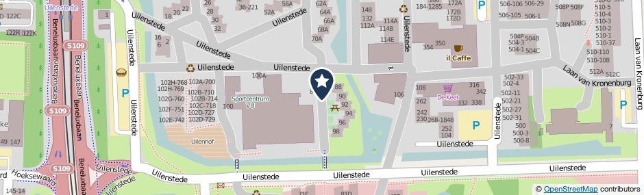 Kaartweergave Uilenstede in Amstelveen