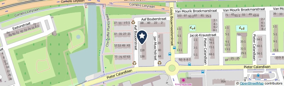 Kaartweergave Aaf Bouberstraat 114 in Amsterdam