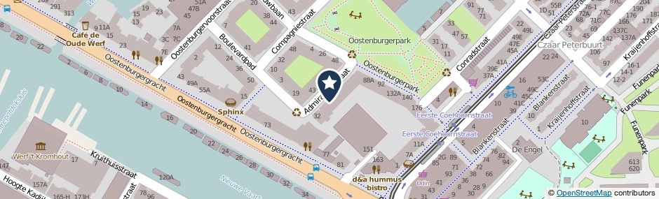Kaartweergave Admiraliteitstraat 46 in Amsterdam