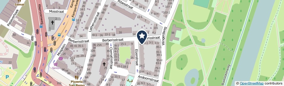 Kaartweergave Berberisstraat 7-1 in Amsterdam