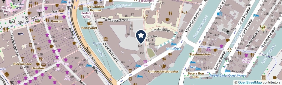 Kaartweergave Binnengasthuisstraat 116 in Amsterdam
