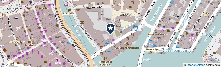 Kaartweergave Binnengasthuisstraat 156 in Amsterdam