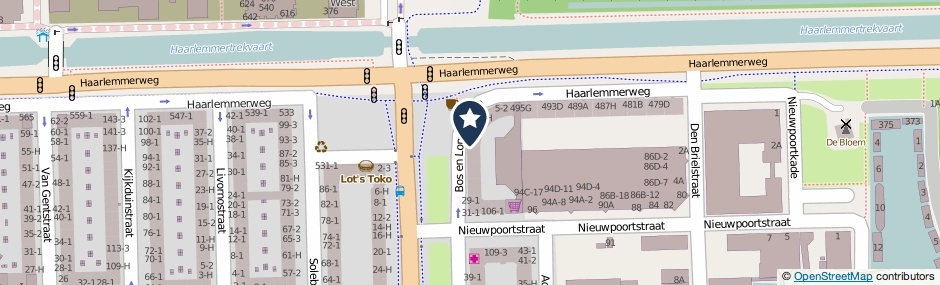 Kaartweergave Bos En Lommerweg 15-H in Amsterdam