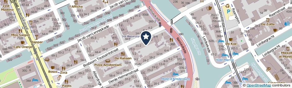 Kaartweergave Bosboom Toussaintstraat 15-C in Amsterdam