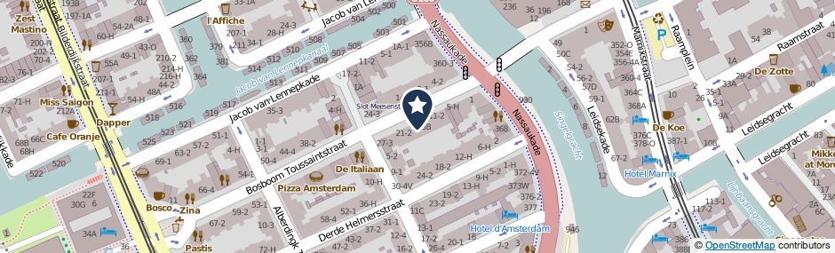 Kaartweergave Bosboom Toussaintstraat 17-2 in Amsterdam