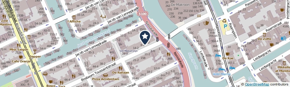 Kaartweergave Bosboom Toussaintstraat 6-1 in Amsterdam