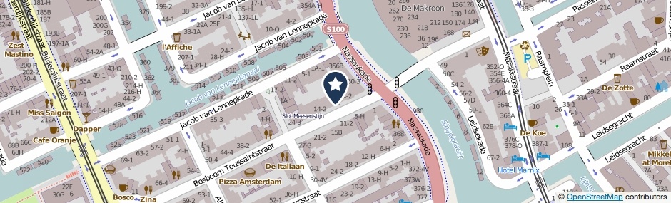 Kaartweergave Bosboom Toussaintstraat 8-1 in Amsterdam