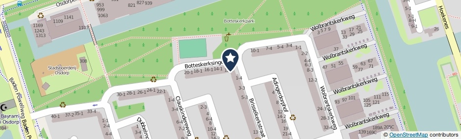 Kaartweergave Botteskerksingel 11-3 in Amsterdam