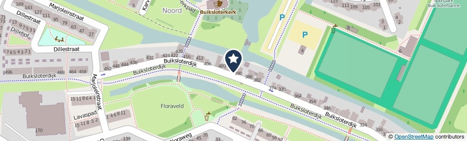 Kaartweergave Buiksloterdijk 394 in Amsterdam