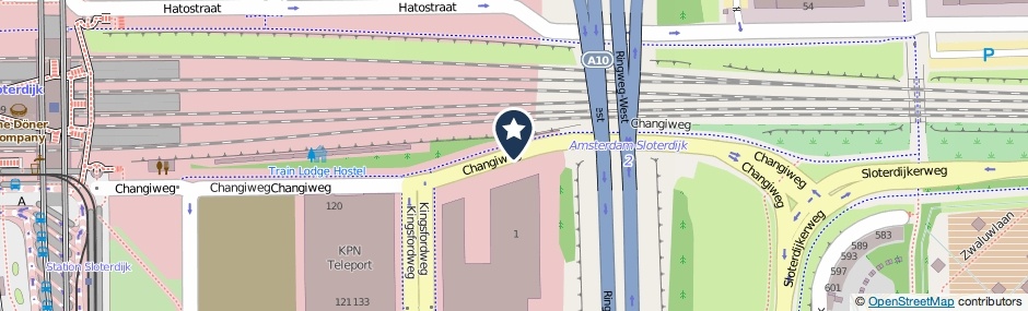 Kaartweergave Changiweg in Amsterdam