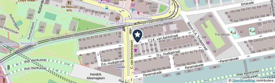 Kaartweergave C.J.K. Van Aalststraat in Amsterdam