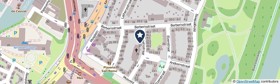Kaartweergave Clematisstraat 31 in Amsterdam