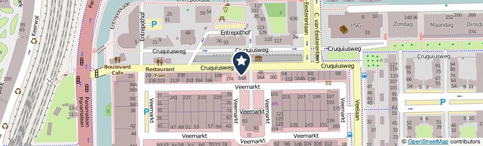 Kaartweergave Cruquiusweg 46 in Amsterdam
