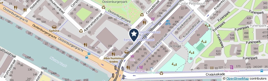 Kaartweergave Czaar Peterstraat 15-A in Amsterdam