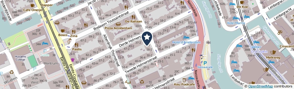 Kaartweergave De Genestetstraat 12-H in Amsterdam