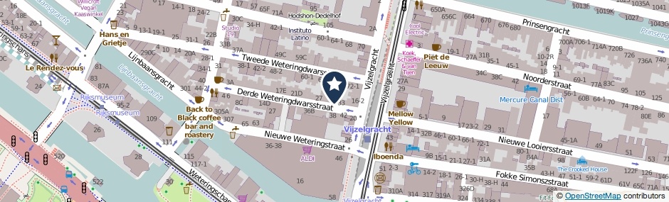 Kaartweergave Derde Weteringdwarsstraat 31-A in Amsterdam