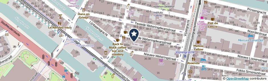 Kaartweergave Derde Weteringdwarsstraat 8-B in Amsterdam