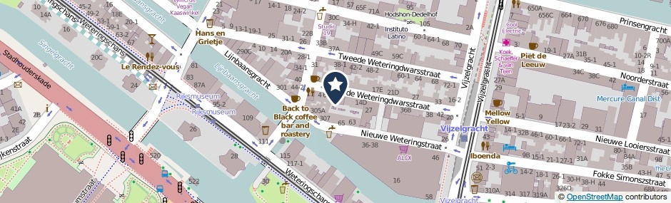 Kaartweergave Derde Weteringdwarsstraat 8-C in Amsterdam