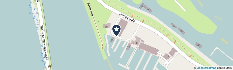 Kaartweergave Diemerzeedijk 3 in Amsterdam