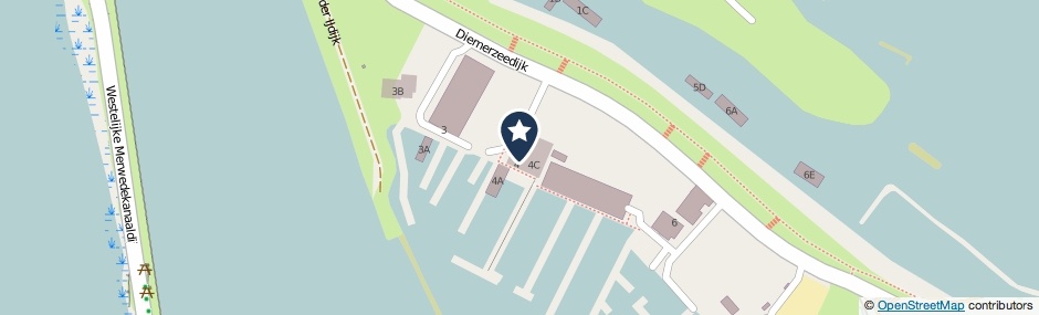 Kaartweergave Diemerzeedijk 4-B in Amsterdam