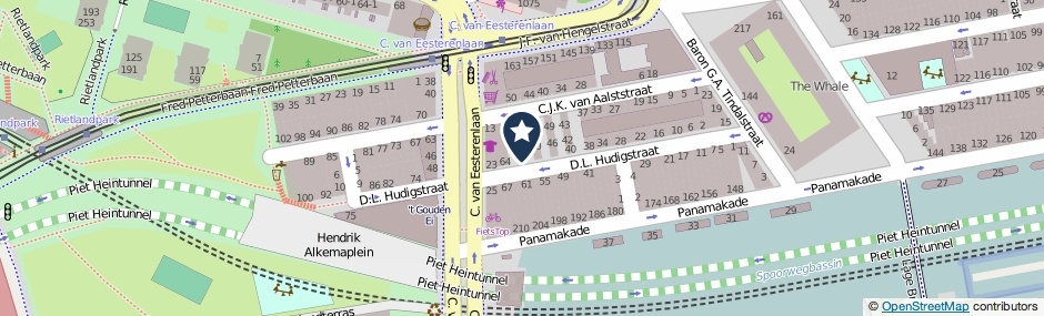 Kaartweergave D.L. Hudigstraat 52 in Amsterdam