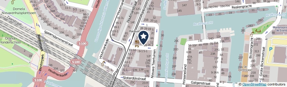 Kaartweergave Eerste Breeuwersstraat 34 in Amsterdam