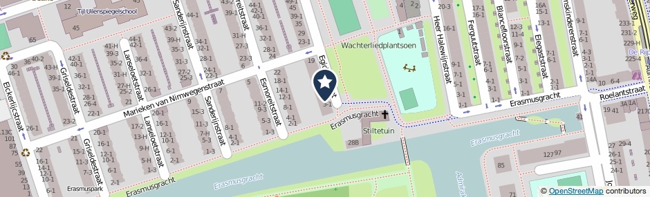 Kaartweergave Egidiusstraat 5-B in Amsterdam