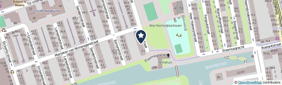 Kaartweergave Egidiusstraat 9-H in Amsterdam
