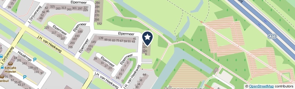 Kaartweergave Elpermeer 62 in Amsterdam