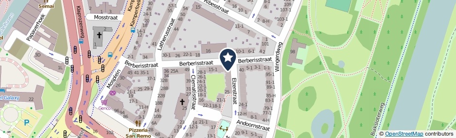 Kaartweergave Elzenstraat 35-1 in Amsterdam