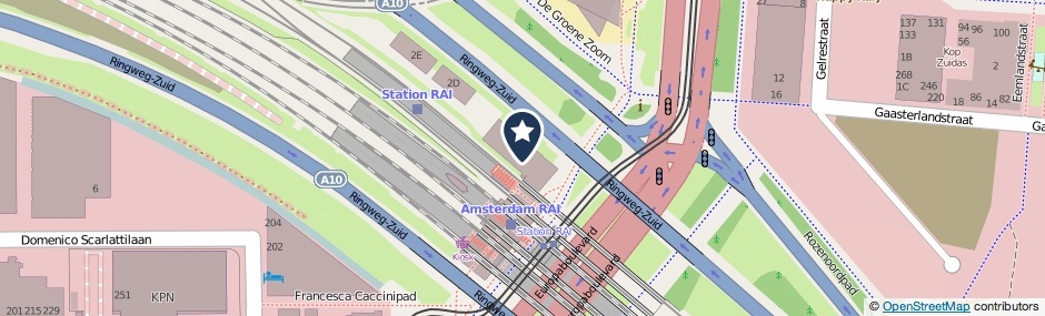 Kaartweergave Europaboulevard 4-A in Amsterdam