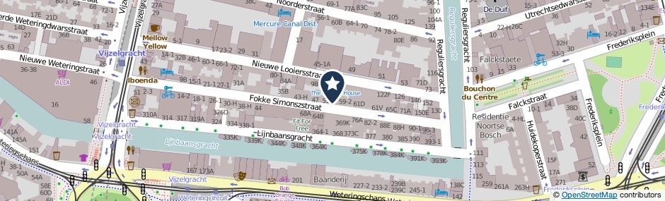 Kaartweergave Fokke Simonszstraat 53-3 in Amsterdam