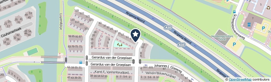 Kaartweergave Gebroeders A. En B. Wolfswinkelweg 1 in Amsterdam