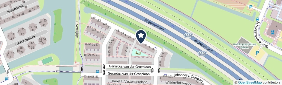 Kaartweergave Gebroeders A. En B. Wolfswinkelweg 17 in Amsterdam