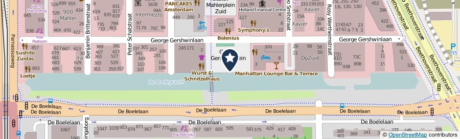 Kaartweergave George Gershwinplein in Amsterdam