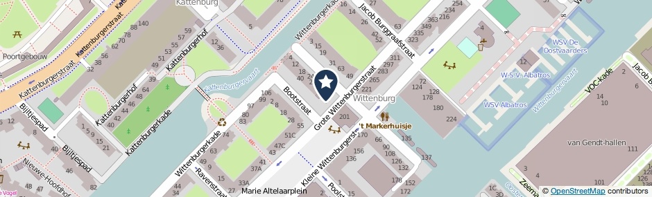 Kaartweergave Grote Wittenburgerstraat 61 in Amsterdam