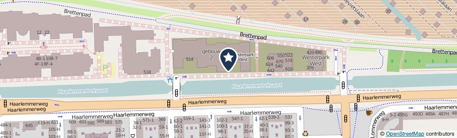 Kaartweergave Haarlemmerweg 1060 in Amsterdam