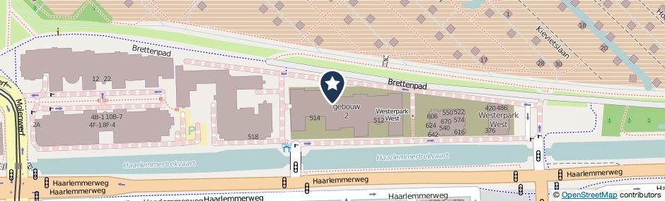 Kaartweergave Haarlemmerweg 1148-X in Amsterdam