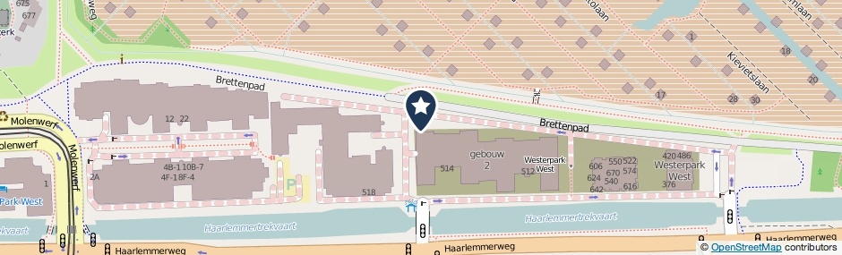 Kaartweergave Haarlemmerweg 1156-T in Amsterdam